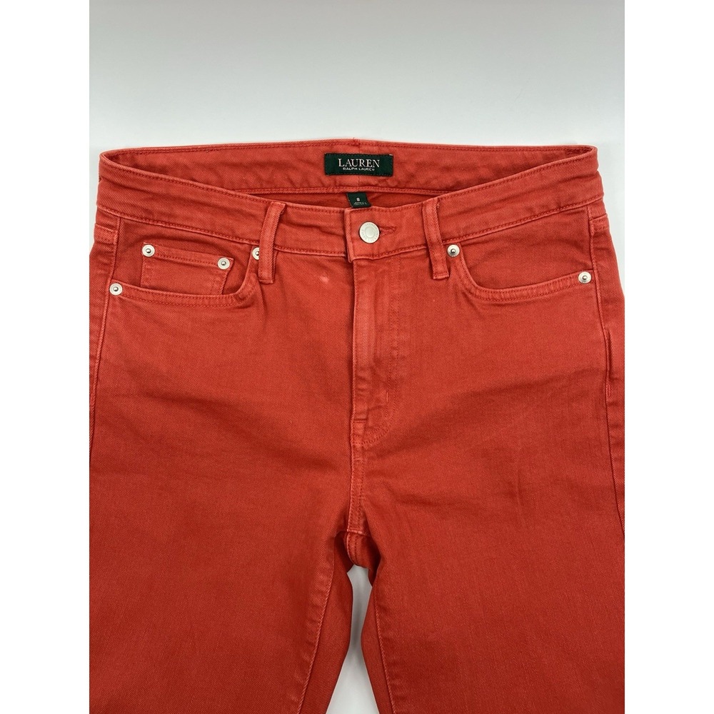 Lauren Ralph Lauren premier skinny jeans size 8 inseam 27 Red